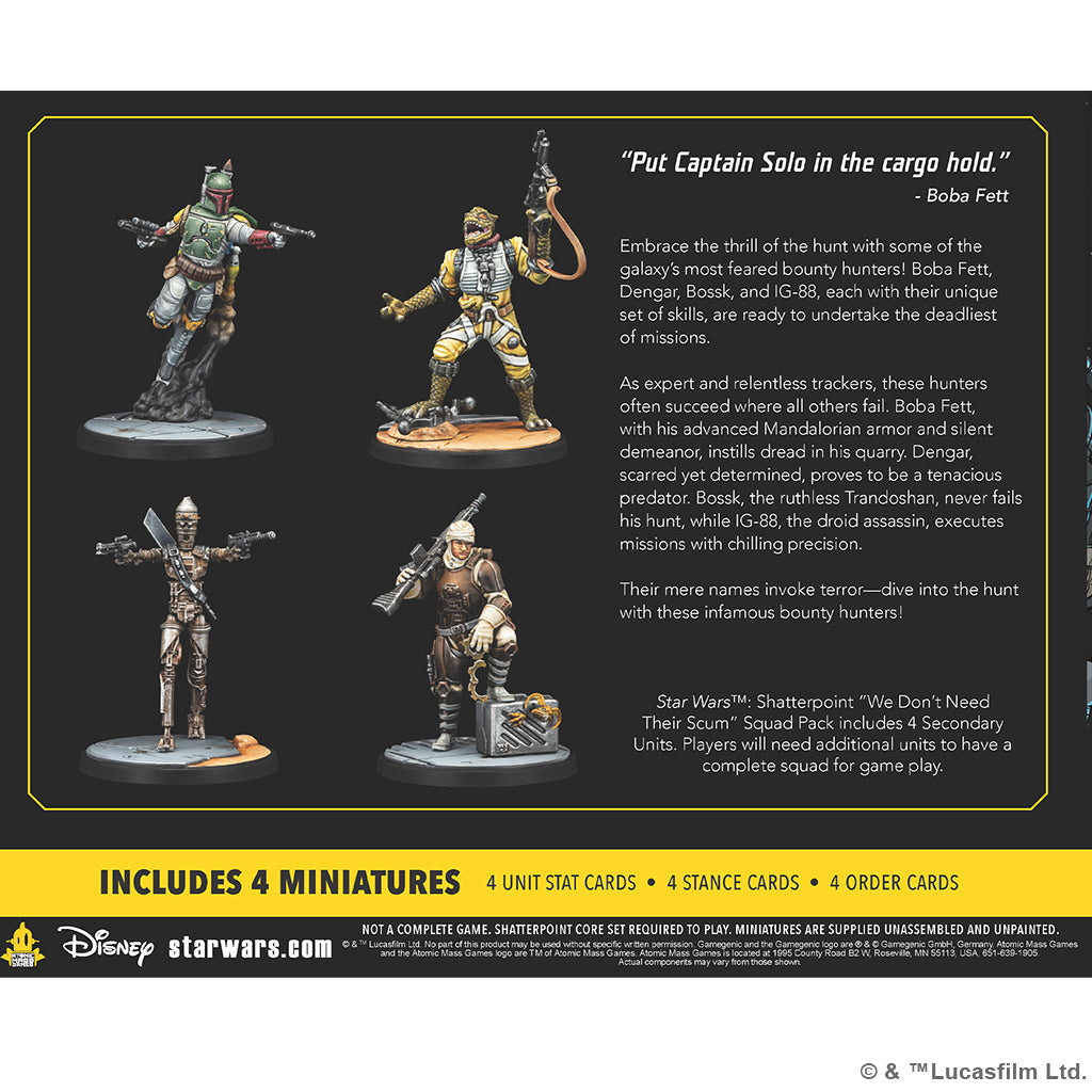 Star Wars: Shatterpoint - We Don’t Need Their Scum Unit Pack - (Pre-Order)