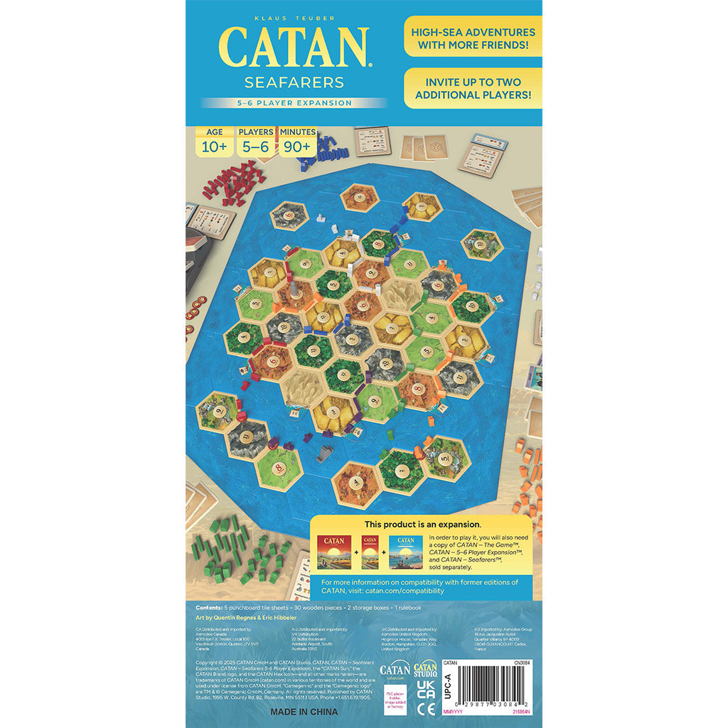 CATAN® – Seafarers Expansion 5-6 Player Expansion - (Pre-Order)