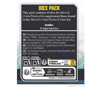Marvel: Crisis Protocol - Dice Pack - (Pre-Order)