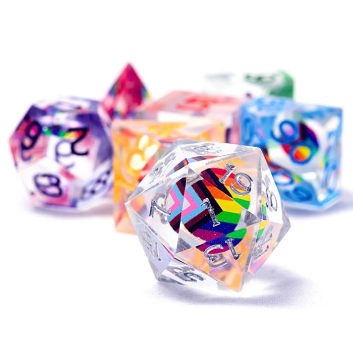 Dungeons & Dragons: Progress Pride Dice Set - (Pre-Order)