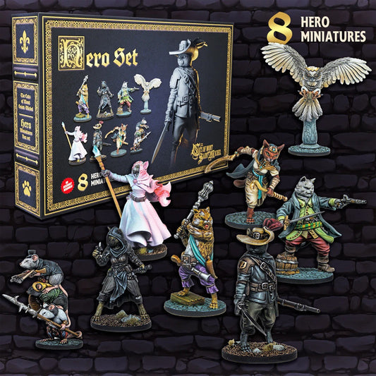 The Cats of Mont Saint Michel: Hero Miniatures Set (Unpainted) - (Pre-Order)