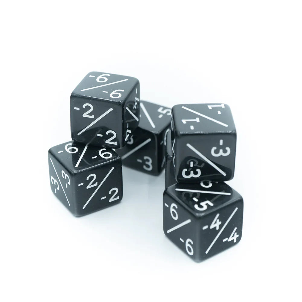 Negative 6pc Counter Set - Black for MTG